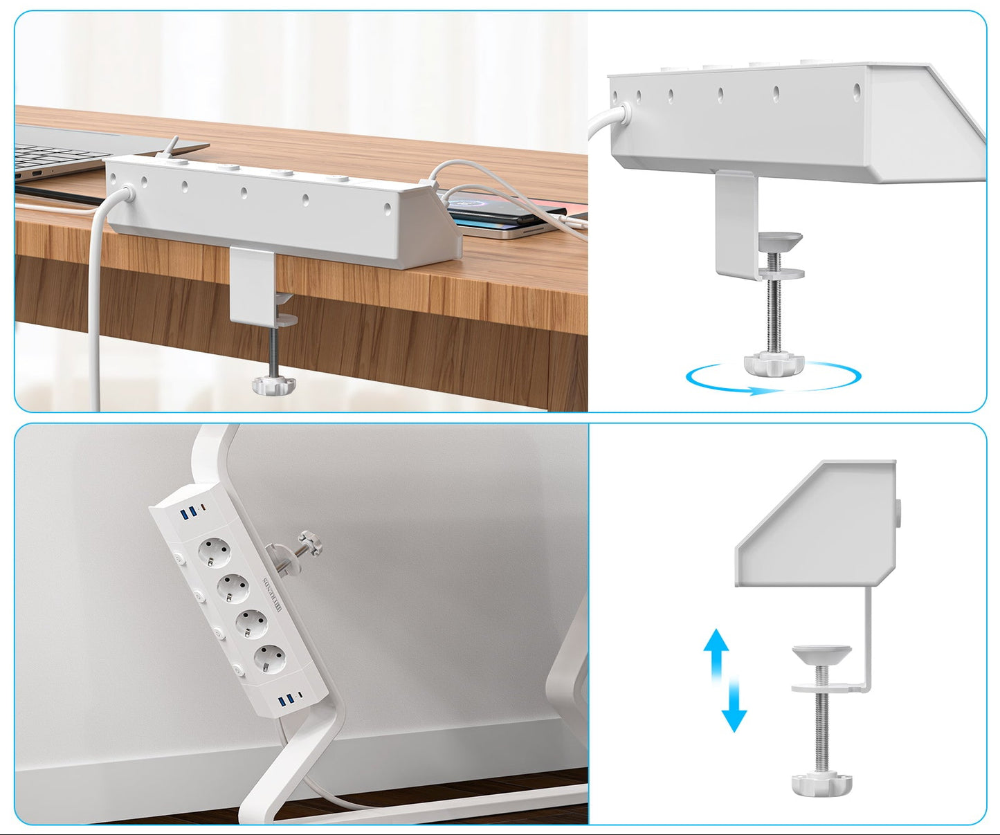 PowerClamp Pro™ Hub d'alimentation de bureau 100 W