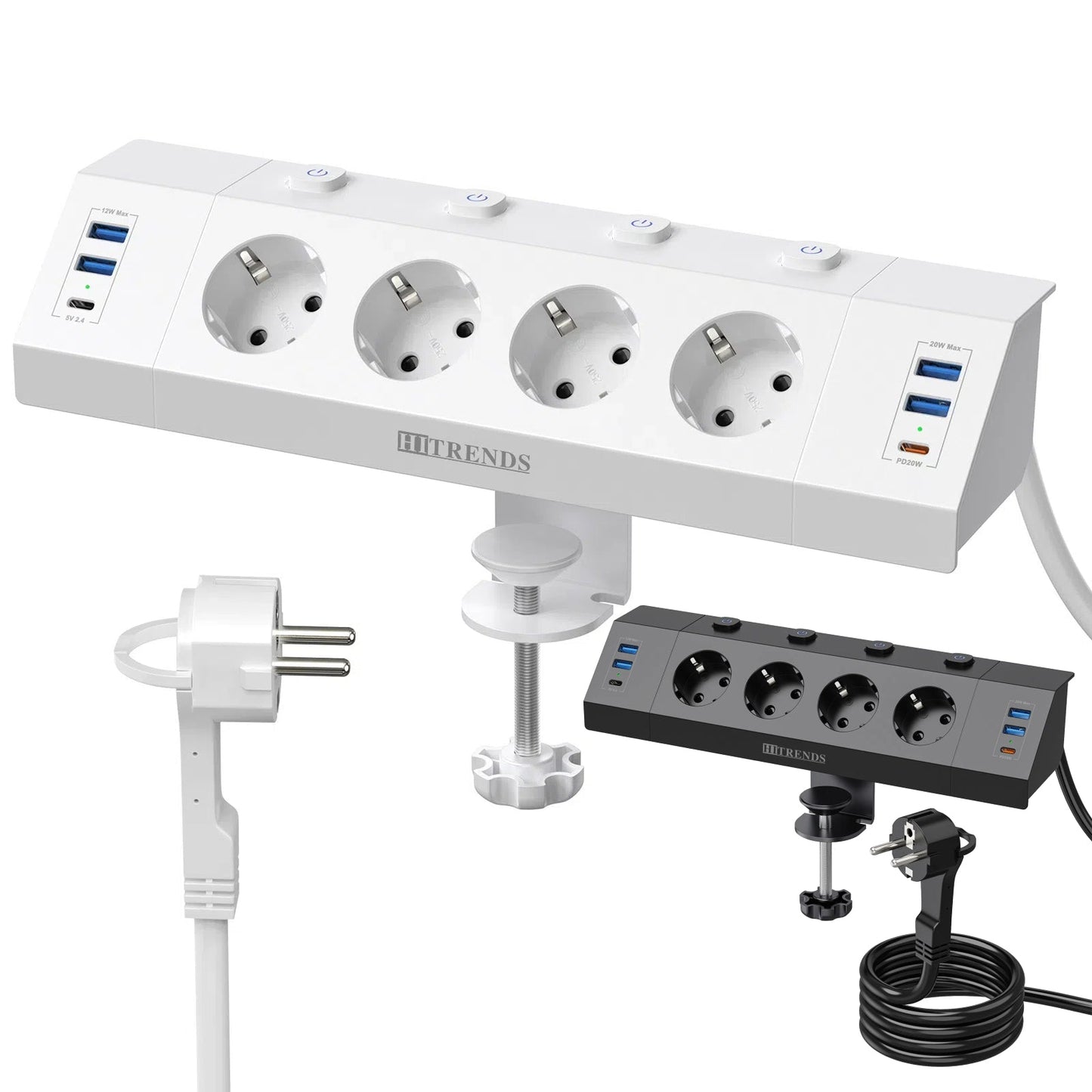 PowerClamp Pro™ Hub d'alimentation de bureau 100 W