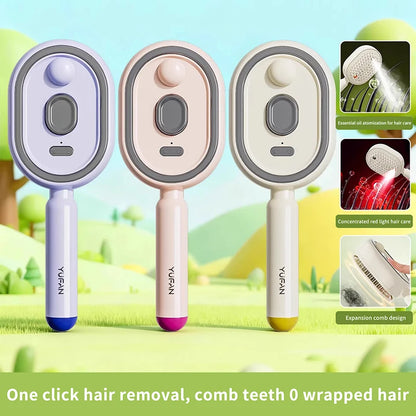 VibraMist Scalp Massager & Hair Oil Applicator Brush