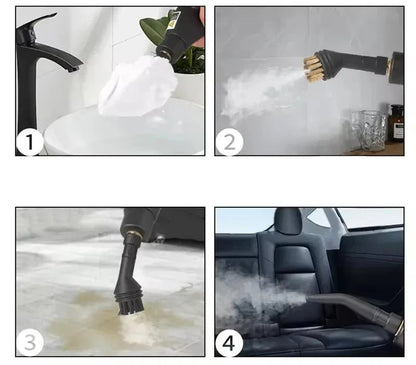 Portable High-Pressure Steam Cleaner with Brush Kit