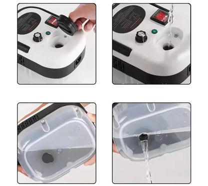 Portable High-Pressure Steam Cleaner with Brush Kit