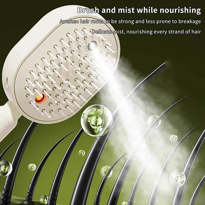 VibraMist Scalp Massager & Hair Oil Applicator Brush