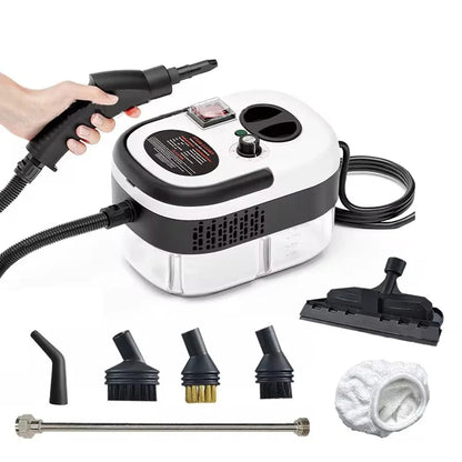 Portable High-Pressure Steam Cleaner with Brush Kit